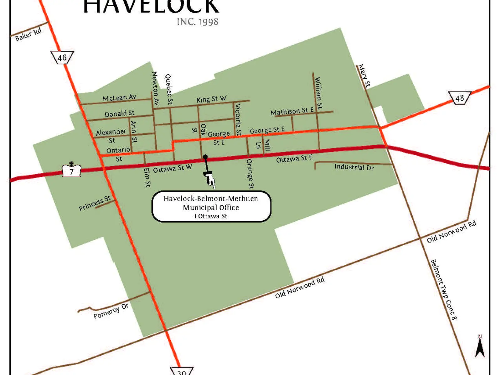 Ward Maps Township of Havelock Belmont Methuen