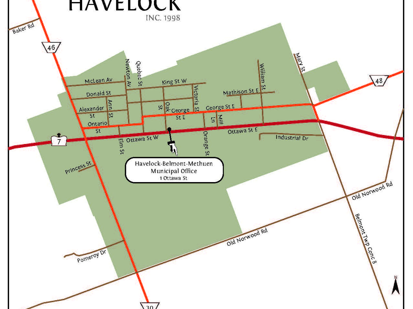 Ward Maps Township of Havelock Belmont Methuen